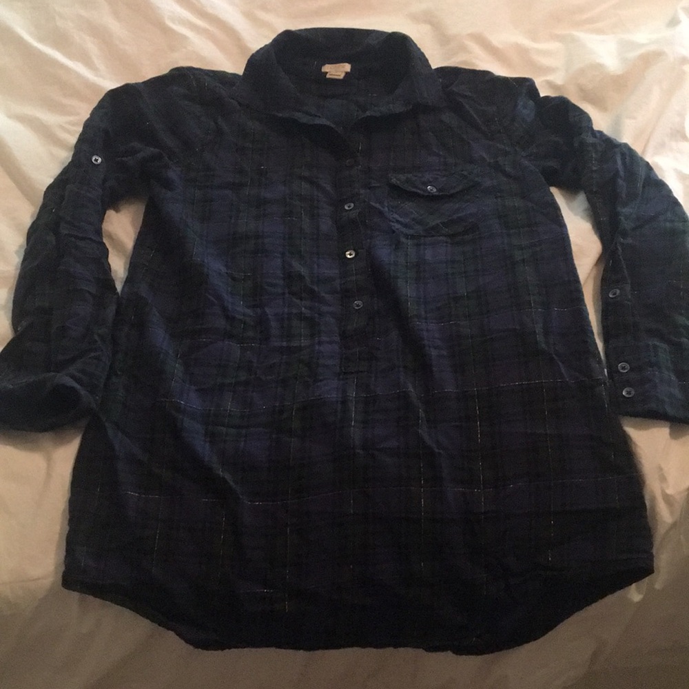 J crew factory plaid tunic